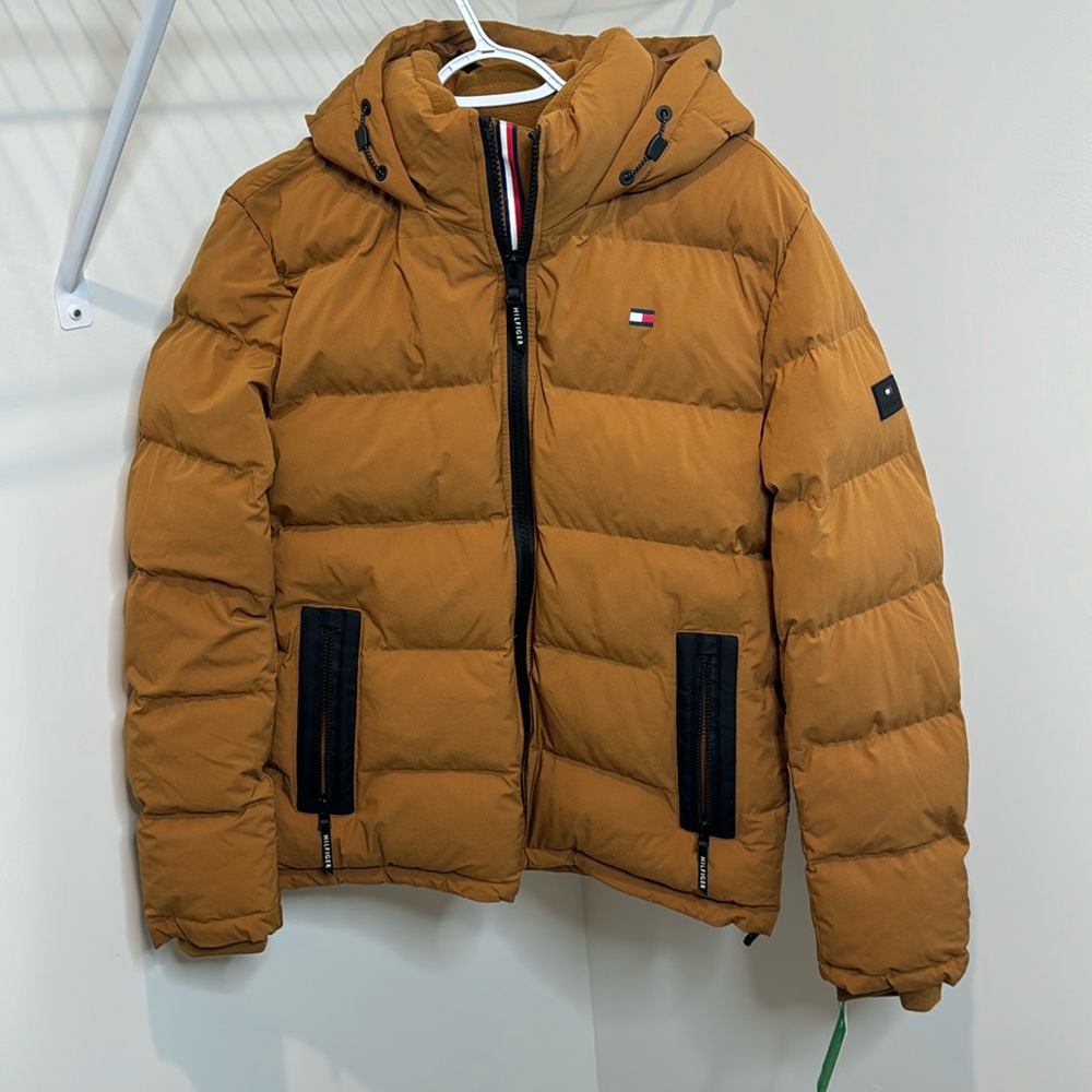 Tommy Hilfiger Quilted Brown Puffer Jacket